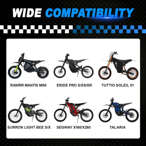 Vista 5 de Tool Front Frame Bag Sur Ron Storage Bag Electric Motorcycle Waterproof Reflective Design For Surron Light bee S/X Segway X160/X260 Talaria