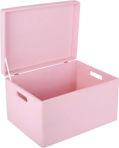 Vista 36 de Creative Deco Caja de almacenamiento grande de madera con tapa con bisagras 11.8 x 7.87 x 5.51 pulgadas (+-0.5) Caja de regalo sin acabar, lisa