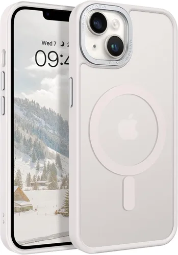 Vista 14 de BENTOBEN Funda magnética para iPhone 14 Plus, compatible con MagSafe, translúcida mate, esmerilada, delgada, ligera, a prueba de golpes
