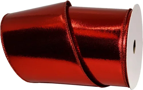 Vista 16 de Morex Ribbon alámbrico Lamé cinta, 2 – 1/2" X 10 yd, color dorado