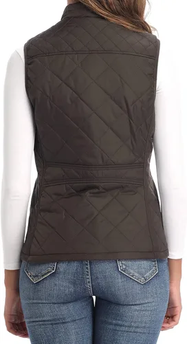 Vista 3 de Argstar Chaleco acolchado ligero con bolsillos con cremallera (XS-2XL)