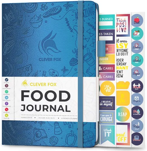 Vista 17 de Clever Fox Diario de Comida de Bolsillo - Diario de Comidas Diario, Planificador de Comidas para Llevar un Control de Calorías y Nutrientes