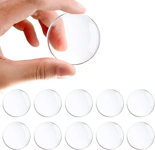 Vista 10 de Topes de puerta para pared, protectores de pared de silicona de 2 pulgadas, paquete de 6, transparentes