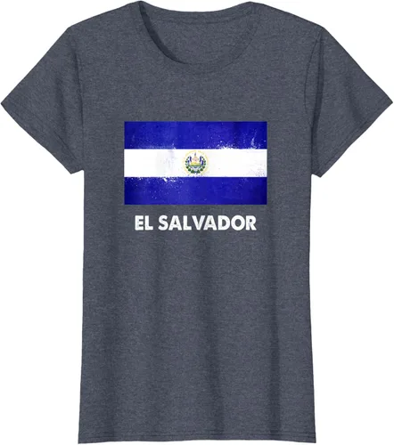 Vista 53 de Camiseta de la bandera de El Salvador Camiseta salvadoreña