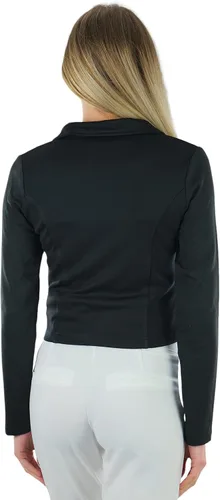 Vista 109 de ToBeInStyle Blazers de manga larga con cremallera y botones para mujer