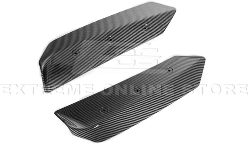 Vista 7 de Repuesto para modelos Chevrolet Corvette C8 2020 Par de mimbres adicionales de alerón de tapa trasera de maletero estilo Z51