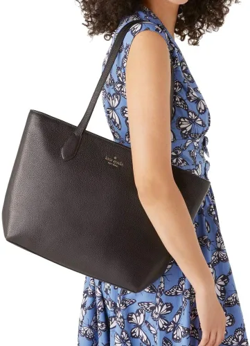 Vista 3 de Bolso de mano kate spade para mujer Leila bandolera bolso tote en piel