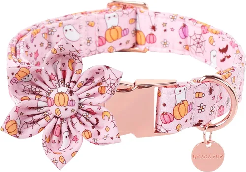 Vista 25 de Collar de Navidad para perro con pajarita, collar de Navidad para cachorros, hembras, machos, perros o gatos, collares con lazo con hebilla de metal