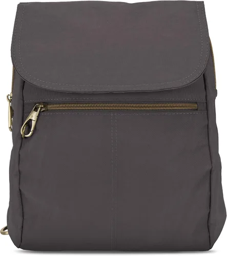 Vista 8 de Travelon Mochila delgada antirrobo de equipaje, Humo, talla única , Travelon Mochila delgada antirrobo Signature