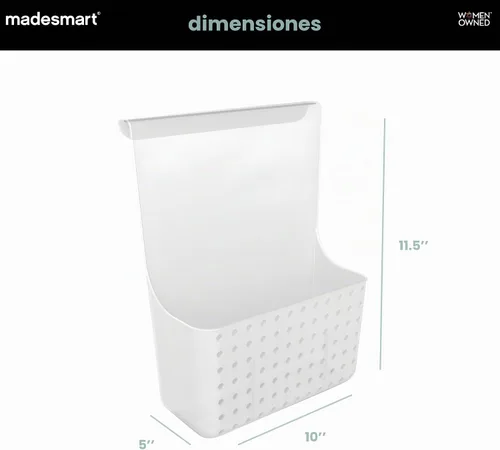 Vista 6 de madesmart Organizador de armario para puerta, escarcha