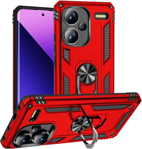 Vista 70 de Funda para Xiaomi POCO X3 NFC /X3 Pro con protector de pantalla, armadura de protección militar híbrida resistente a prueba de golpes, funda Negro