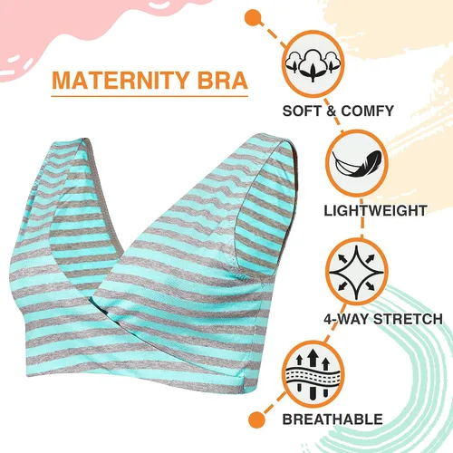 Vista 4 de Lamaze - Intimate Apparel Sujetador de maternidad de algodón para dormir