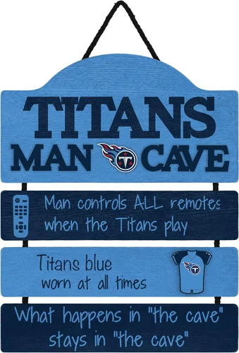 Vista 19 de NFL Team Logo Mancave Man Cave Hanging Wall Sign