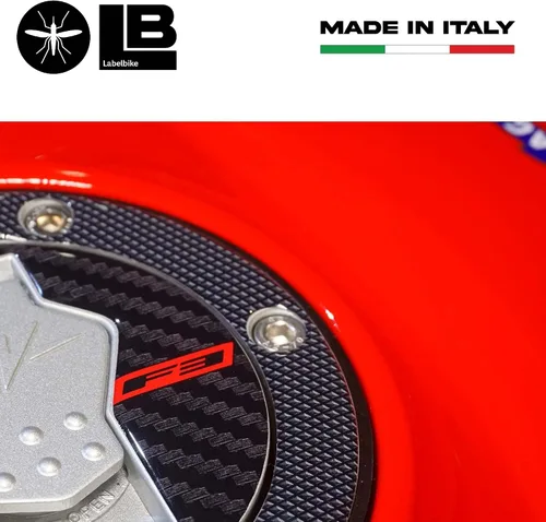 Vista 5 de Labelbike Protector de tapa de tanque adhesivo 3D compatible con motocicleta Mv Agusta F3 2021 F3 2021, Resin Protection, Anti-scratch, Decoration