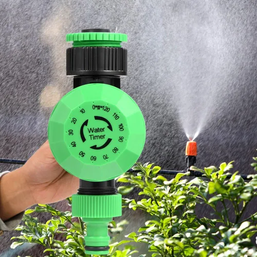 Vista 2 de Oumefar Temporizador de agua de 2 a 120 minutos Manguera de jardín al aire libre Controlador de temporizador de agua Controlador de riego de jardín