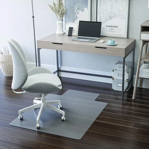 Vista 2 de Deflecto EconoMat - Tapete transparente para silla, uso en suelo duro, sin tachuelas, 36 x 48 pulgadas (CM2E112COM)
