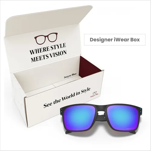 Vista 7 de Oakley Holbrook Asian Fit OO9244 - Gafas de sol de puente bajo para hombre, paquete con correa y kit de cuidado iWear de diseñador