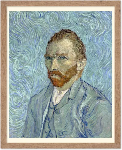 Vista 77 de Poster Master Póster clásico de Van Gogh, impresión impresionista vintage, regalo para artista, pintor, autorretrato, sombrero de paja, dibujo