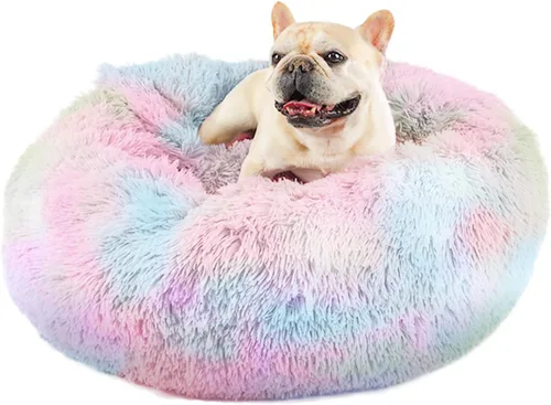 Vista 10 de Himax - Cama para perros pequeños cubierta con manta adjunta, color beige