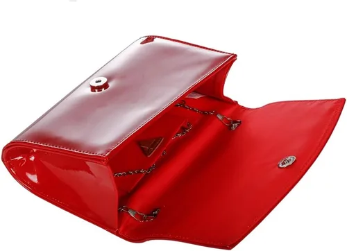 Vista 8 de WALLYN'S Carteras de charol para mujer, bolsos de mano de moda, bolso de noche, color sólido