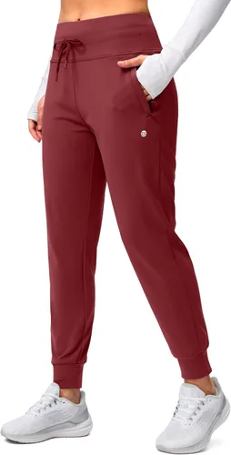 Vista 53 de G Gradual Pantalones deportivos con forro polar para mujer, de cintura alta, resistentes al agua, térmicos, para invierno, correr, senderismo