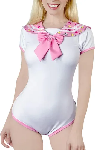Vista 3 de Littleforbig - Pijama de algodón para enterizo, conjunto de falda mágica para cosplay