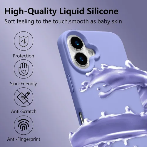 Vista 75 de Funda magnética de silicona para iPhone 13 Pro, color blanco antiguo [Compatible con Magsafe] [Forro de microfibra suave antiarañazos], funda