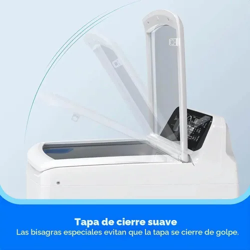 Vista 4 de Midea MLTW41A1BWW 4.1 Cf Lavadora de Carga Superior con Agitador Tina de Acero Inoxidable