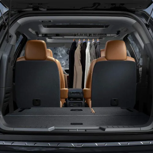 Vista 7 de MICTUNING Barra para colgar ropa en el coche, expansible de 36 a 65 pulgadas, percha retráctil para ropa de vehículo, barra para colgar abrigos