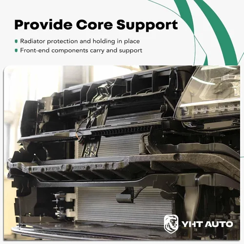 Vista 7 de YHTAUTO Soporte de radiador delantero para Volkswagen Beetle 2012-2019