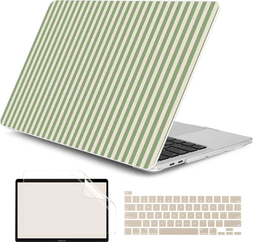 Vista 32 de Funda compatible con MacBook Pro de 13 pulgadas 2024 2023-2020 versión A2338 M2/M1 A2251 A2289 con pantalla Retina y Touch ID, carcasa rígida