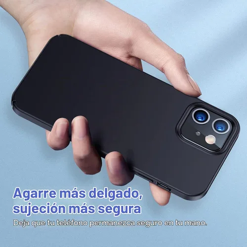 Vista 5 de TORRAS Funda Ajustada para iPhone 12 Case/para iPhone 12 Pro Case, Delgada pero Protectora, Cubierta de PC Duro Liviana Mate Anti-Rayones