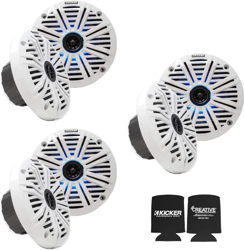 Vista 7 de KICKER 41BKM604B-1 Paquete coaxial marino de 6.5 pulgadas y 6 altavoces Negro
