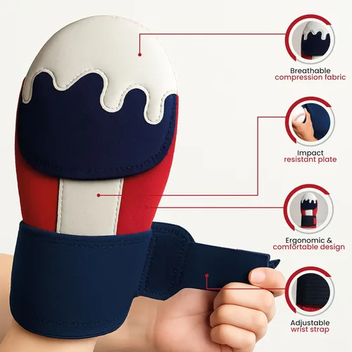 Vista 2 de Kit de guardia deslizante de béisbol para jóvenes y adultos, juego de mangas acolchadas para guantes deslizantes de sóftbol - Incluye protectores