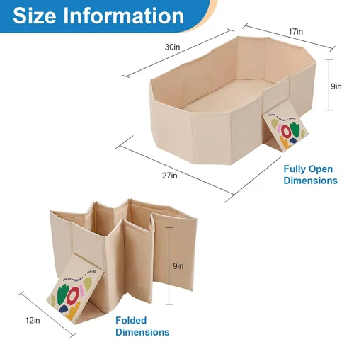Vista 2 de RONBEI - Bañera plegable para bebé, tubo de baño plegable portátil para recién nacido, para ducha, bañera para recién nacidos con base antideslizante