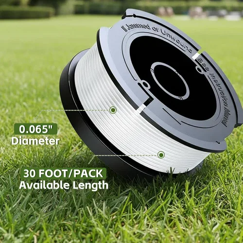 Vista 2 de AF-100 - Cuerda para malezas compatible con Black & Decker, AF-100 de 0.065 pulgadas, repuesto de cuerda de alimentación automática de 360 pies