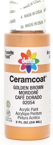 Vista 99 de Delta Creative Ceramcoat - Pintura acrílica en varios colores (2 onzas), 2002, oro antiguo