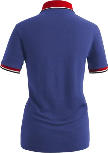 Vista 3 de CLOVERY Polo PK de manga corta casual para mujer