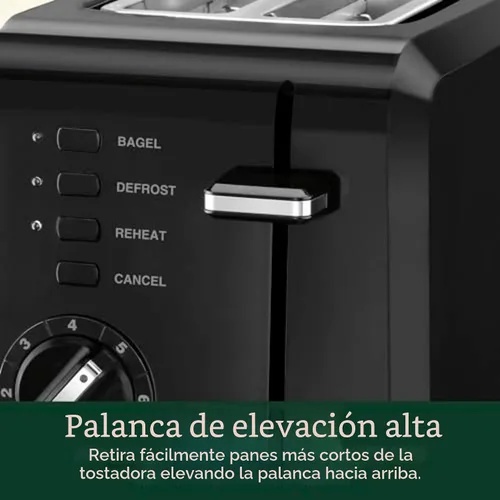 Vista 5 de Cuisinart Tostadora compacta, 7 ajustes de sombra, capacidad de 2 rebanadas