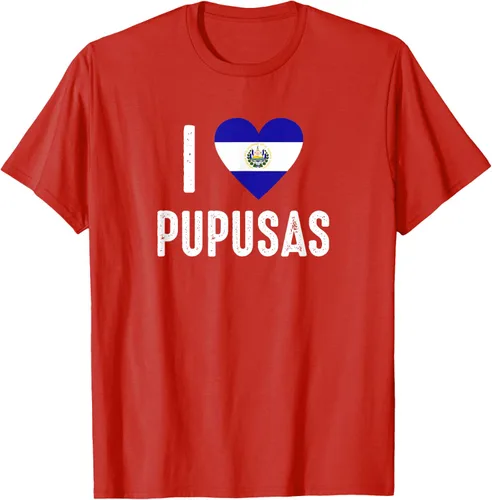 Vista 102 de Camiseta I Love Pupusa from El Salvador