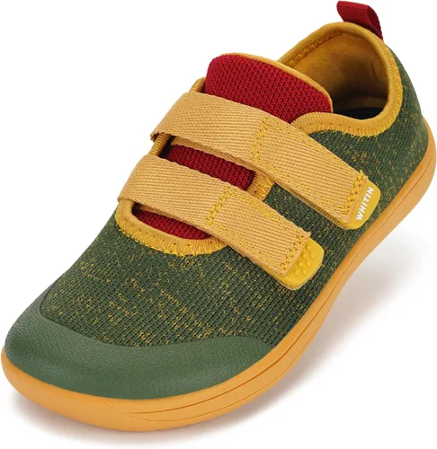 Vista 17 de WHITIN - Zapatos de ir descalzo anchos para niños pequeños Zapatillas minimalistas para niños/niñas Suela Zero-Drop saludable Crecer de manera