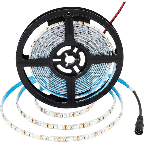 Vista 7 de Tiras de Luces LED Rojas Impermeables de 600 LEDs, SUPERNIGHT Tiras de Luces LED de 12 Voltios 16.4 Pies Iluminación de Cuerda LED para Barco