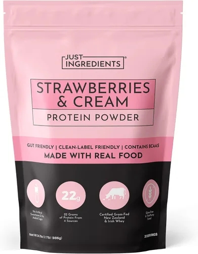 Vista 23 de JUST INGREDIENTS Chai Proteína en polvo – Mezcla de 30 porciones con suero 100% alimentado con pasto y proteínas vegetales orgánicas – Sabor cálido