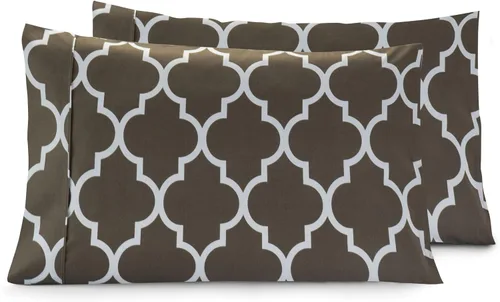 Vista 9 de Elegant Comfort Juego de funda de almohada ultrasuave de lujo de 2 piezas, 1500 hilos, microfibra de calidad egipcia, doble cepillado, resistente a