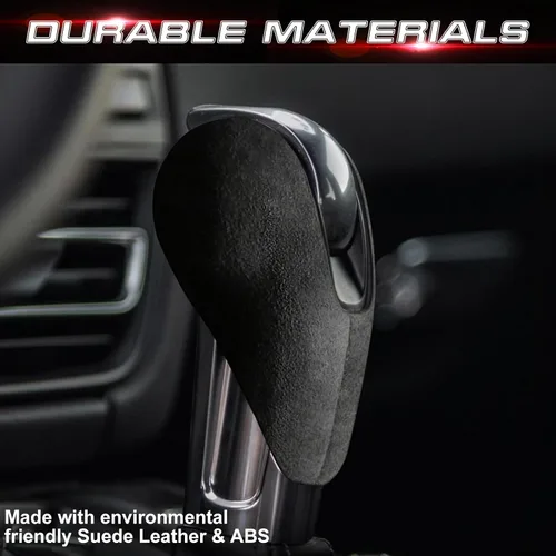 Vista 5 de x xotic tech Funda protectora de piel de gamuza de microfibra para palanca de cambios, compatible con Porsche Macan Panamera Cayman Boxster 911 718