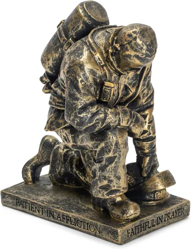 Vista 13 de Dicksons Llamada a Rezar Manos Rezando 12,7 x 8,3 cm Resina Piedra Figura de Mesa en Tono Bronce Antiguo
