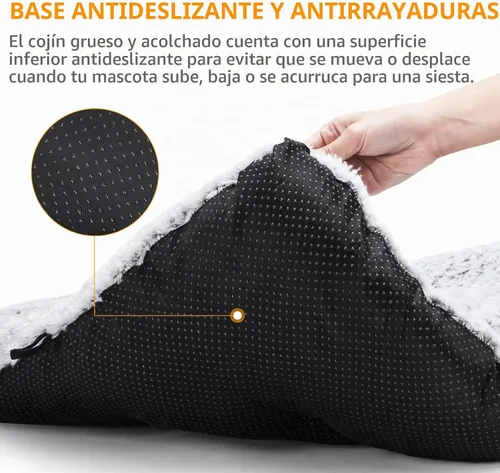 Vista 5 de Cama para Perro Almohadilla de Perrera Lavable Antideslizante Alfombrilla de Jaula para Perros Pequeños y Gatos (24 pulgadas)