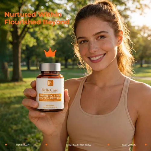 Vista 8 de BELLECARE Suplemento de cúrcuma de 780 mg con pimienta negra, vitamina C, té verde y péptidos de guisantes, apoyo antioxidante para la salud