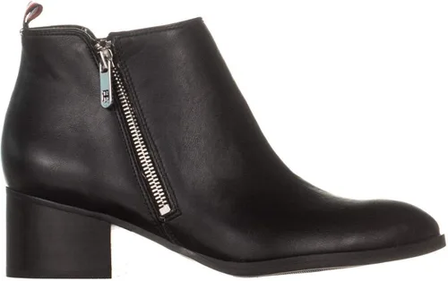 Vista 4 de Tommy Hilfiger mujeres ruthee cuero almendra dedo del pie tobillo moda botas