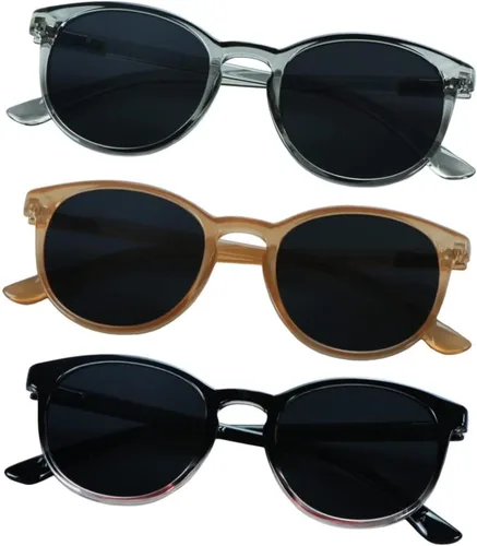 Vista 3 de YEIN 3 Pack Sunglasses for Men and Women, UV Protection Outdoor Glasses Vintage Square Full Frame